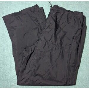 Carhartt Storm Defender Rain Pants Sz XL Black Nylon Zipper At Ankle Adjustable